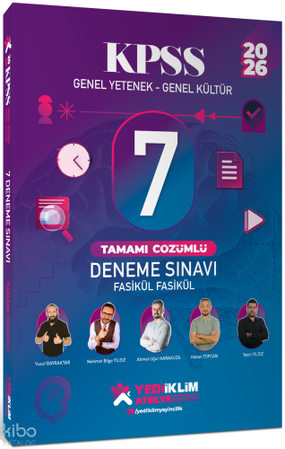 Yediiklim Yayınları 2026 KPSS Genel Yetenek - Genel Kültür Fasikül Fas