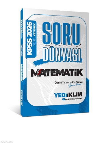 Yediiklim Yayınları 2026 KPSS Genel Yetenek Matematik Soru Dünyası