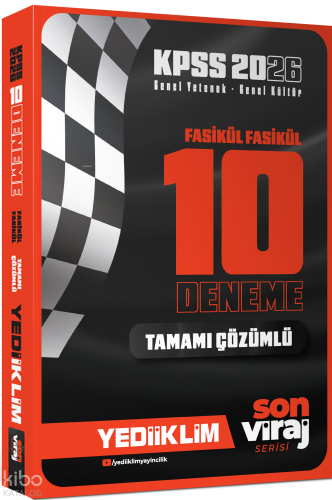 Yediiklim Yayınları 2026 KPSS Son Viraj Serisi GY-GK Tamamı Çözümlü 10
