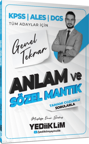 Yediiklim Yayınları 2026 KPSS TYT MSÜ Tüm Adaylar İçin Anlam ve Sözel Mantık Tamamı Çözümlü Sorularla Genel Tekrar