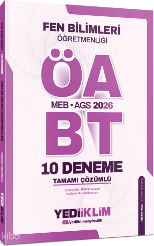 Yediiklim Yayınları 2026 MEB AGS Fen Bilimleri Öğretmenliği Tamamı Çöz