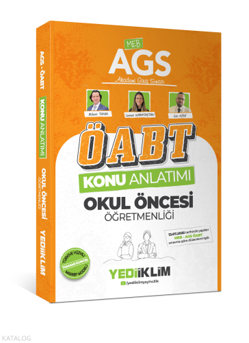 Yediiklim Yayınları 2026 MEB AGS ÖABT Okul Öncesi Öğretmenliği Konu An