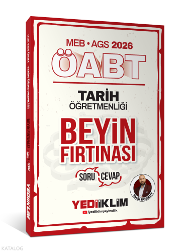 Yediiklim Yayınları 2026 MEB AGS ÖABT Tarih Öğretmenliği Beyin Fırtına