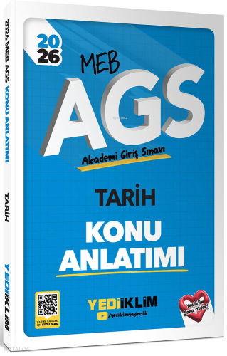 Yediiklim Yayınları 2026 MEB AGS Tarih Konu Anlatımı