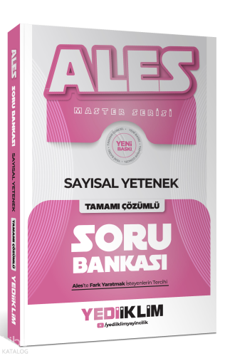 Yediiklim Yayınları 2027 ALES Sayısal Yetenek Tamamı Çözümlü Soru Bank