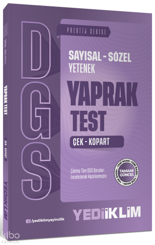 Yediiklim Yayınları 2027 DGS Sayısal - Sözel Yetenek Çek Kopart Yaprak Test