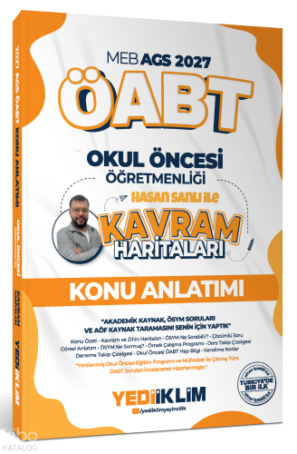 Yediiklim Yayınları 2027 MEB AGS ÖABT Kavram Haritaları ile Okul Öncesi Öğretmenliği Konu Anlatımı