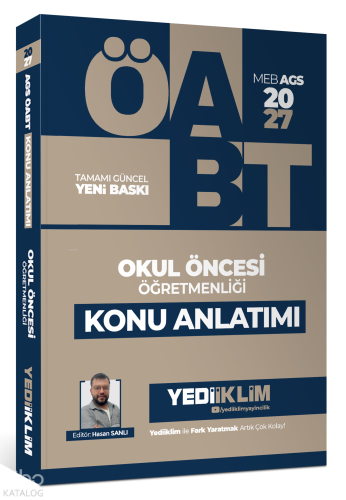 Yediiklim Yayınları 2027 MEB AGS ÖABT Okul Öncesi Öğretmenliği Konu Anlatımı