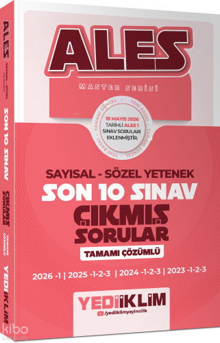 Yediiklim Yayınları ALES Master Serisi Sayısal Sözel Yetenek Tamamı Çö
