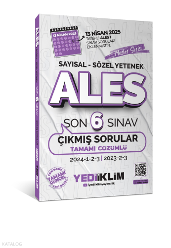 Yediiklim Yayınları ALES Master Serisi Sayısal - Sözel Yetenek Tamamı 