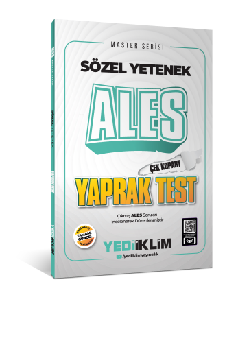 Yediiklim Yayınları 2026 Ales Sözel Yetenek Çek Kopart Yaprak Test