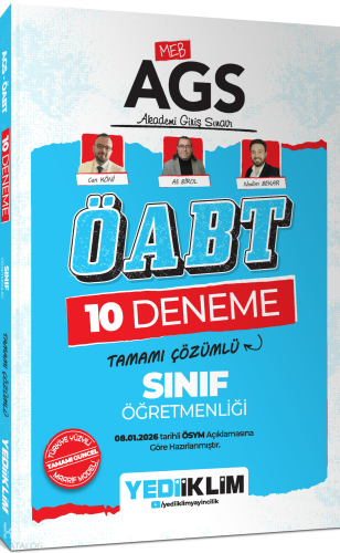 Yediiklim Yayınları MEB AGS ÖABT Sınıf Öğretmenliği Tamamı Çözümlü 10 