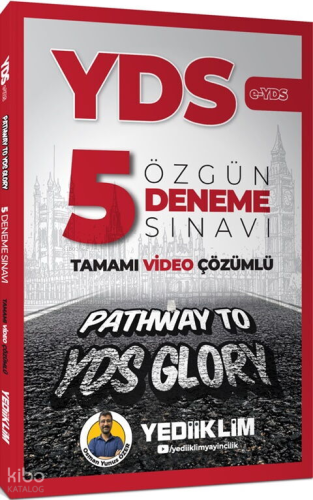 Yediiklim Yayınları YED E - YDS Tamamı Video Çözümlü Özgün 5 Deneme Sınavı