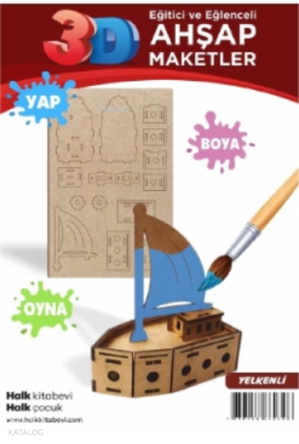 Yelkenli Ahşap Maket