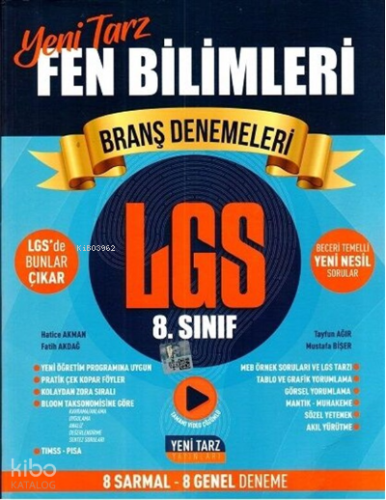 Yeni Tarz Yayınları 8.Sınıf Yeni Tarz Deneme Fen Bilimleri - 2021