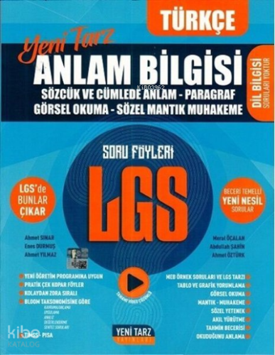Yeni Tarz Yayınları 8.Sınıf Yeni Tarz S.B. Anlam Bilgisi  - 2021