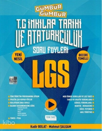 Yeni Tarz Yayınları 8. Sınıf LGS T. C. İnkılap Tarihi ve Atatürkçülük Gümbür Gümbür Soru Föyleri