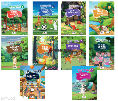 Yeşil Vatan Serisi (10 Kitap Set) Resimli Hikaye 1. Sınıflara 6+Yaş