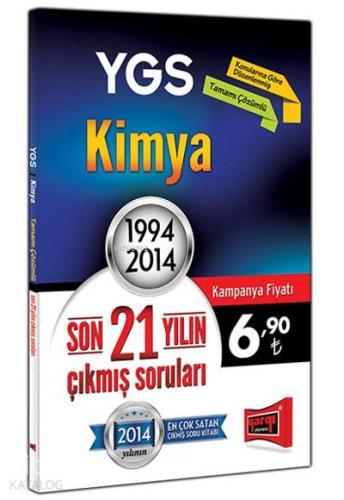 YGS Kimya Son 21 Yılın Çıkmış Soruları; 1994 - 2014