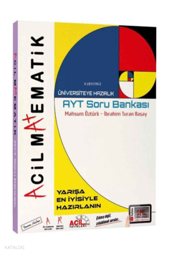Yks Ayt Acil Soru Bankası Matematik | Kolektif | Acil Yayınları (Bayil