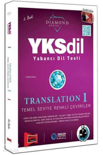 YKSDİL Yab.Dil Testi Tran.1 Renkli Çev.2020 | Kolektif | Yargı Yayınev