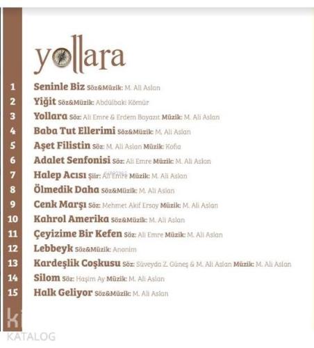 Yollara (CD) | | Ekin Yayınları