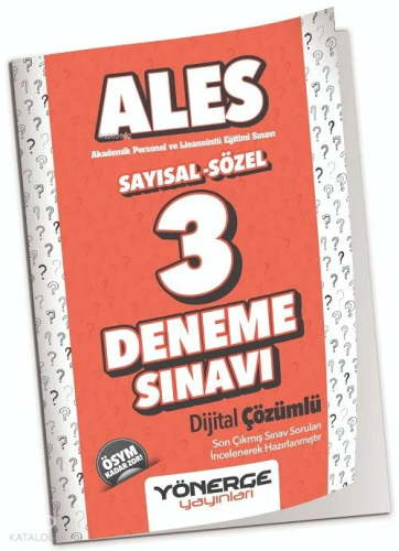 Yönerge ALES 3 Deneme Çözümlü