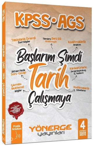 Yönerge KPSS MEB-AGS Başlarım Şimdi Tarih Çalışmaya Pratik Anlatım | K