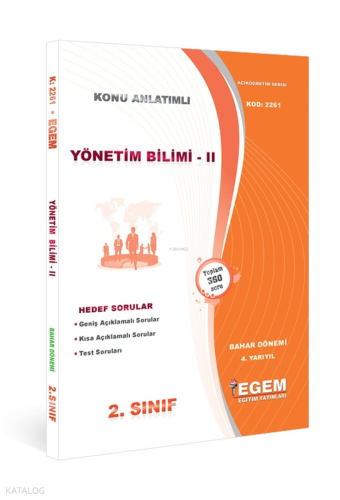Yönetim Bilimi 2 Bahar Dönemi Konu Anlatımlı Soru Bankası | Kolektif |