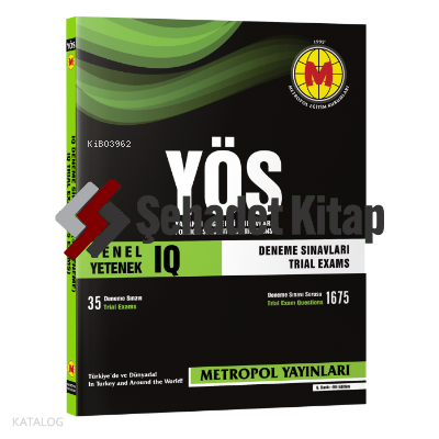 YÖS IQ Deneme Sınavları (35 Sınav)