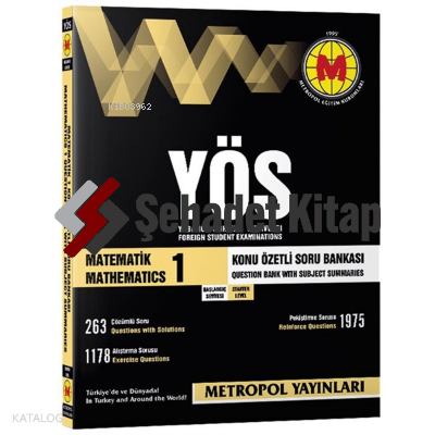 YÖS Matematik 1 Konu Anlatımlı Soru Bankası