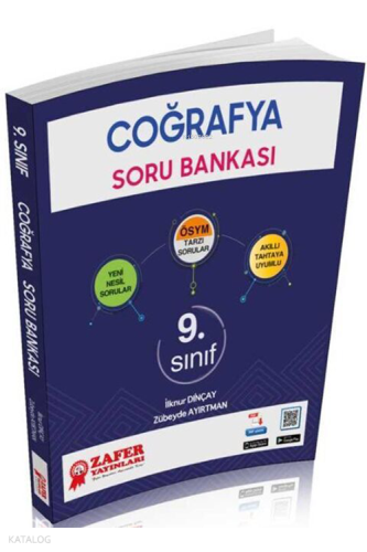 Zafer Yayınları 9. Sınıf Coğrafya Soru Bankası | İlknur Dinçay | Zafer