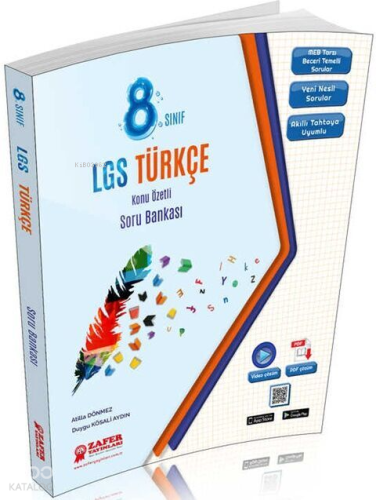 Zafer Yayınları Lgs 8. Sınıf Türkçe Soru Bankası | Atilla Dönmez | Zaf