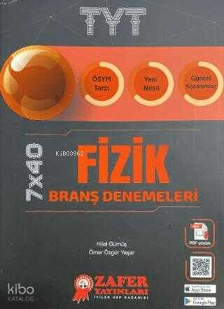 Zafer Yayınları Tyt Fizik Branş Denemesi