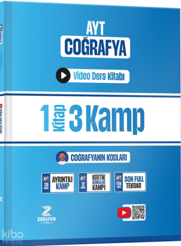 Zeduva Coğrafyanın Kodları AYT Coğrafya 1 Kitap 3 Kamp Video Ders Kitabı