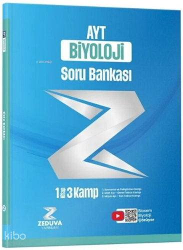 Zeduva Yayınları Biosem AYT Biyoloji 1 Kitap 3 Kamp Soru Bankası | Sem