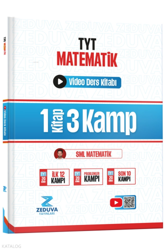 Zeduva Yayınları SML Matematik TYT Matematik 1 Kitap 3 Kamp Video Ders Kitabı