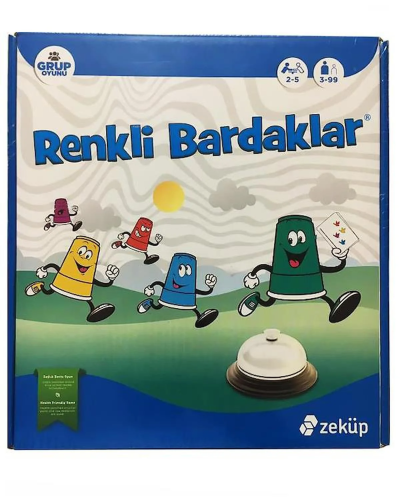 Zeküp Renkli Bardaklar Zeka Oyunu