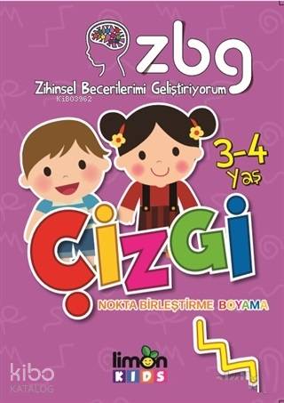Zihinsel Becerilerimi Geliştiriyorum 3-4 Yaş Çizgi | Kolektif | Limon 