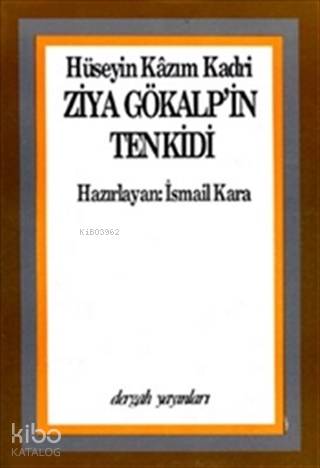 Ziya Gökalp'in Tenkidi